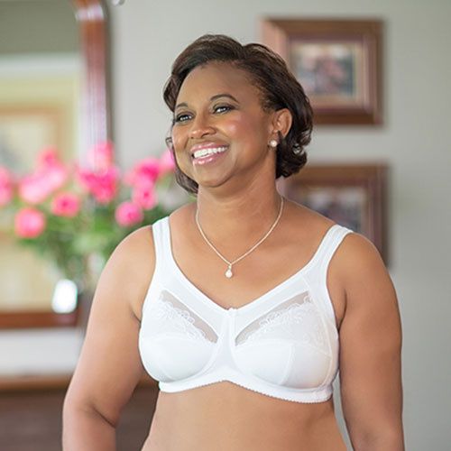 American Breast Care Mastectomy Bra Regalia Size 38D Black at   Women's Clothing store