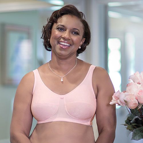 ABC Mastectomy Bra Massage Size 38AA Black at  Women's Clothing store