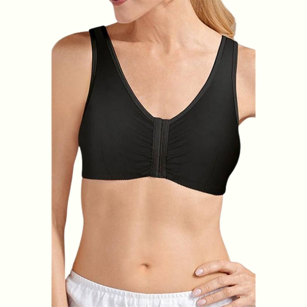 Women's Cotton Front-Closure Leisure Bra Seamless Smooth Wirefree T-Shirt  Bra High Support Large Nursing Bras