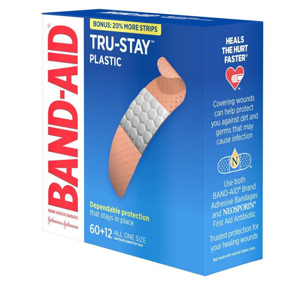 Johnson & Johnson Band-Aid Tru-Stay Plastic Bandage