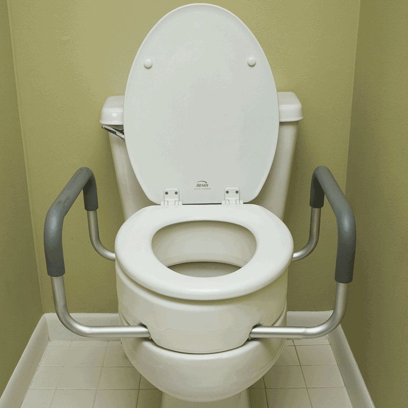 Essential Medical Supply Toilet Seat Riser 19.5 x 14 x 3.5 Inch Elongated 