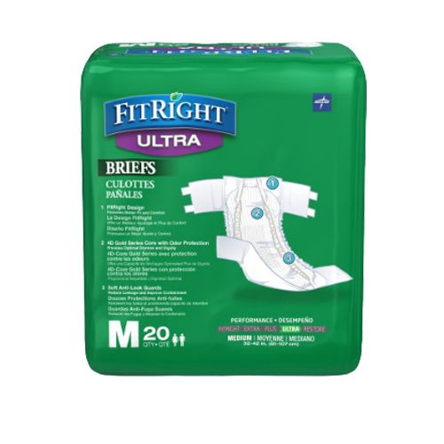 Medline FitRight Bariatric Disposable Briefs 4XL-Shop All