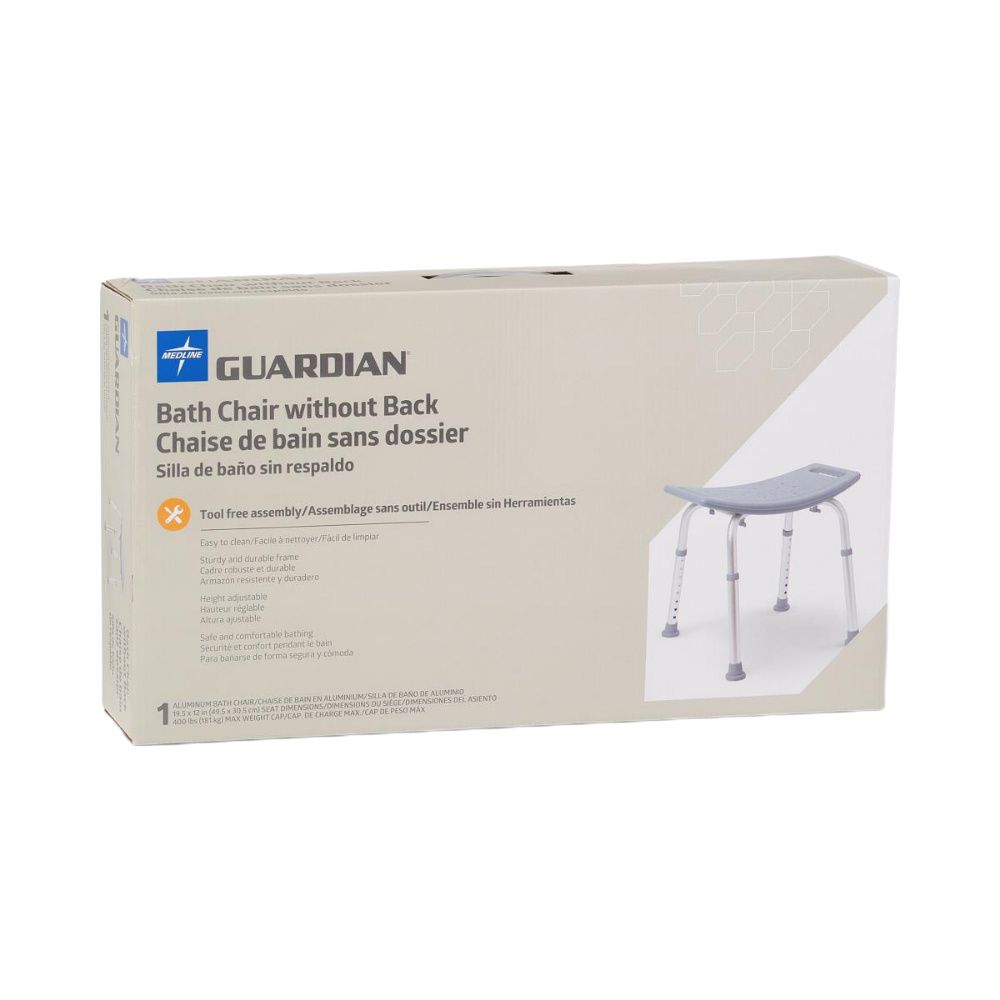 Medline Aluminum Bath Bench without Back