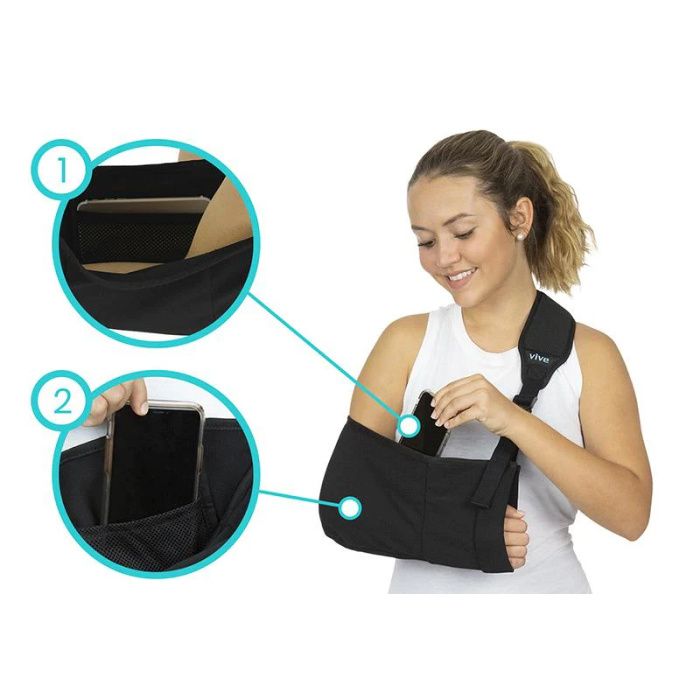 Vive Health Shoulder Arm Sling - Black