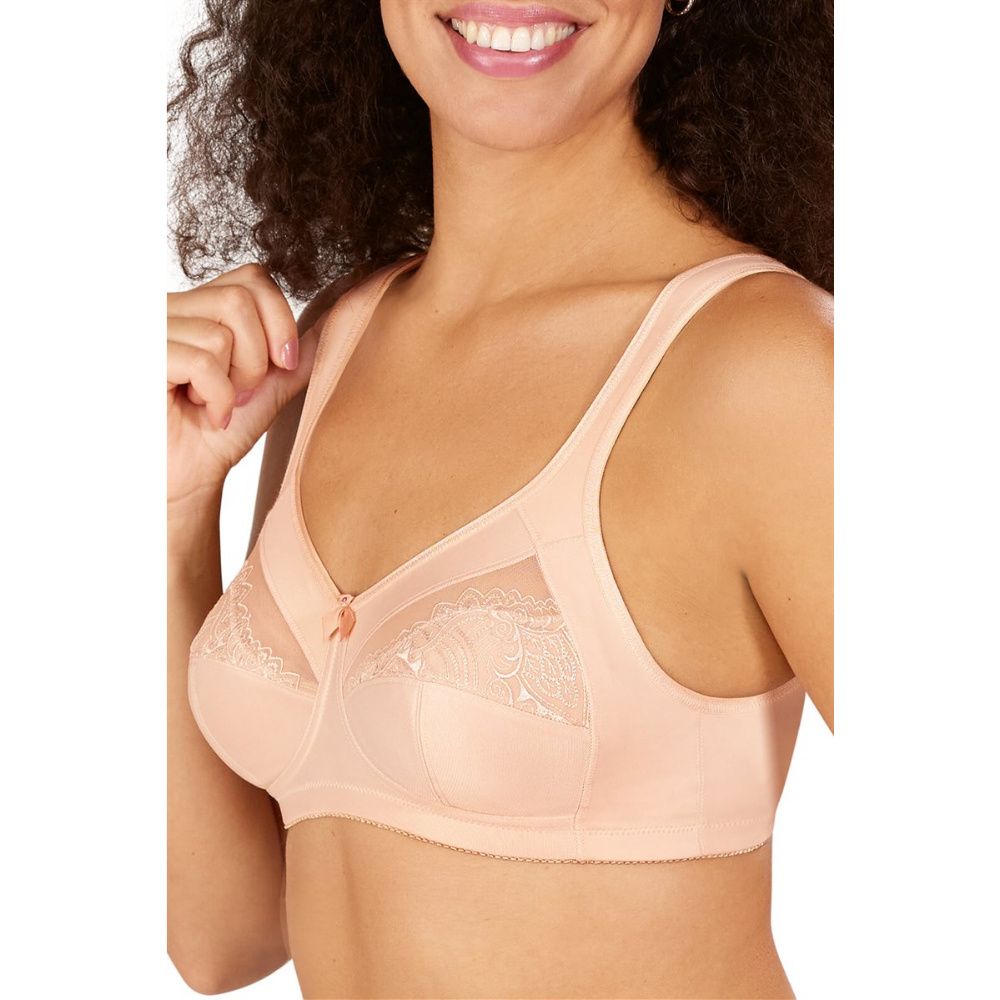Mastectomy Bra The Rose Contour Underwire Size 40D Beige at