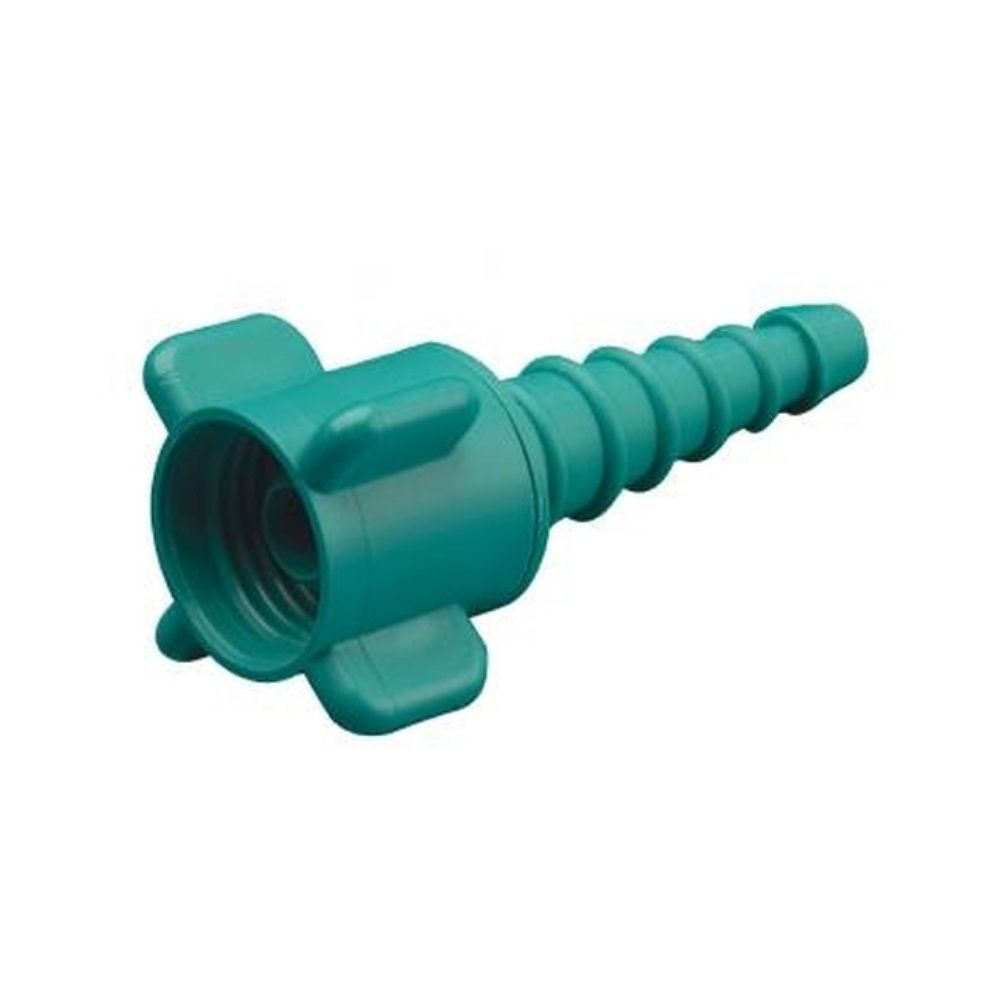 Medline Green Nipple and Nut Hose Adaptor