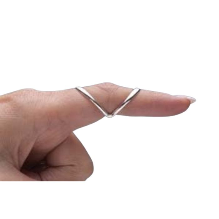 Attached Swan Silver Splints Rings • Combination Splint