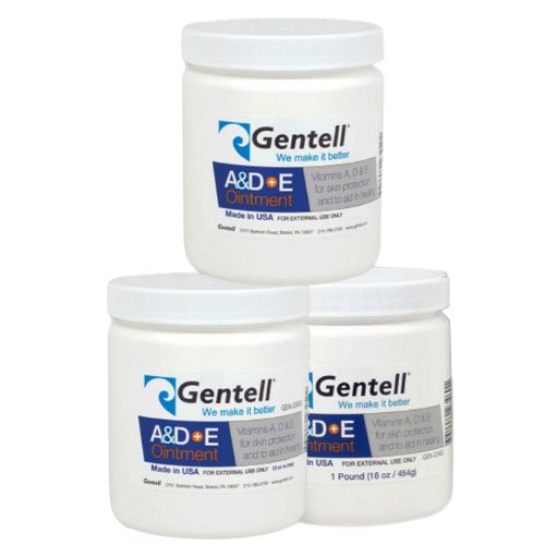 Gentell A&D+E A & D Ointment Medicinal Scent Ointment 16 oz. Jar