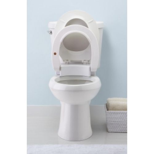 Medline Hinged Elevated Toilet Seat With Lid