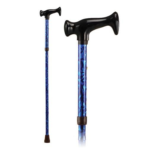 Mabis DMI Briggs Brazos Twisted Oak Walking Cane With Derby