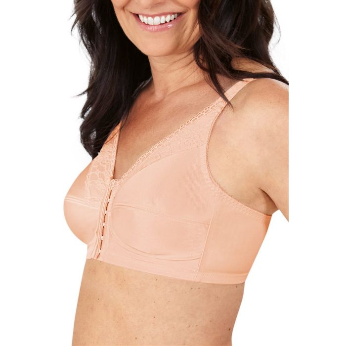 Amoena Womens Nancy Non-Wired Pocketed Mastectomy Bra Rose Nude