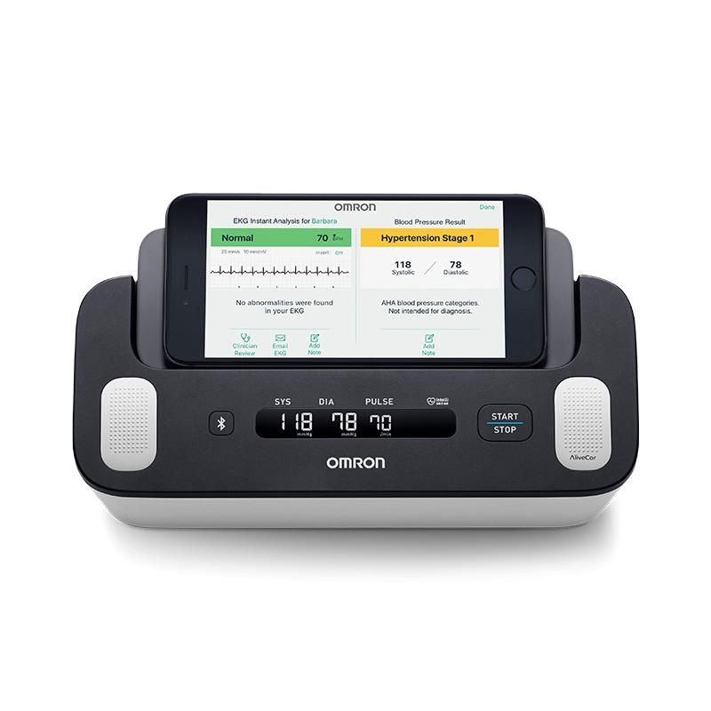 Omron - Evolv - Wireless Upper Arm Blood Pressure Monitor - Black/White