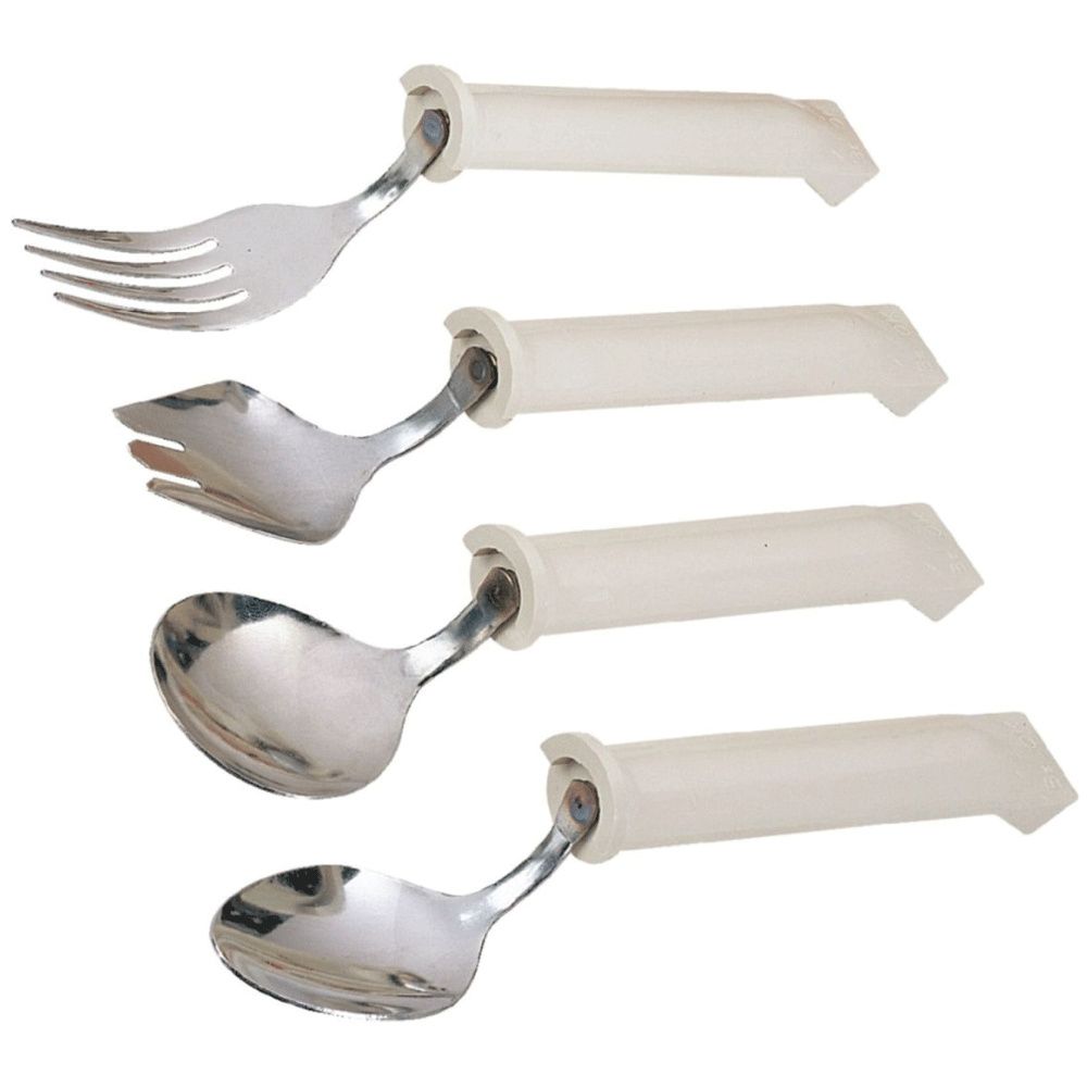 Comfort Grip Angled Eating Utensils - FREE Shipping