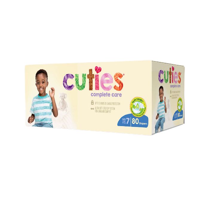 Diapers by First Quality Cuties Ba - DIAPER, CUTIES, BABY, SIZE 7, >41 —  Grayline Medical