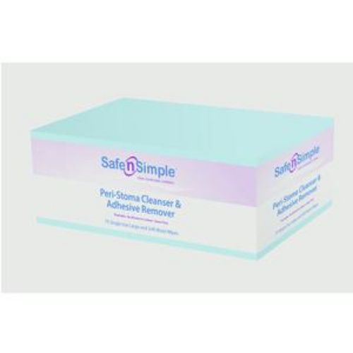 Safe N Simple Peri Stoma Cleanser & Adhesive Remover Wipes