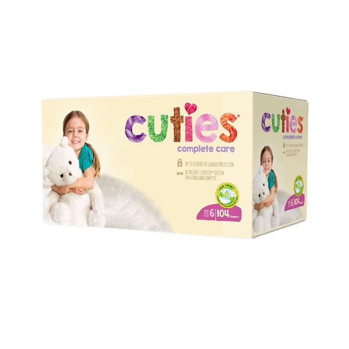 Diapers by First Quality Cuties Ba - DIAPER, CUTIES, BABY, SIZE 7, >41 —  Grayline Medical