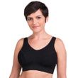 Trulife 330 Sophia Activity Softcup Mastectomy Bra-Black Front View