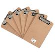 Universal Hardboard Clipboard with Low-Profile Clip