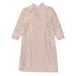 Silverts Womens Open Back Plush Loungewear Nightgown - Pink Leopard