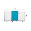 AdirOffice Double-Sided Whiteboard and Flannel Partition
