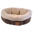 Precision Pet Natural Surroundings Shearling Dog Donut Bed - Coffee