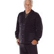  Silverts Mens Adaptive Soft Fleece Cardigans - Black