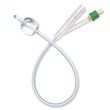 Medline Two-Way 100% Select Silicone Straight Tip Foley Catheter - 10cc Balloon Capacity