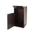 Alpine Wood Receptacle Enclosure with Drop Hole and Tray Shelf