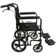 ProBasics Aluminum Transport Chair With 12 Inch Rear Wheels
