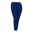 Silverts Womens Elastic Waist Polyster Pull-On Pants - Navy