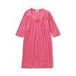 Silverts Womens Lace-Trimmed Hospital Patient Gown - Pink