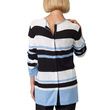 Womens Striped Adaptive Pull Over Sweater - Blue Strip