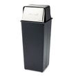Safco Reflections Push Top Square Receptacle - SAF9893