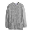 Silverts Womens Cardigan With Pockets - Gray