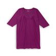 Silverts Womens Lace-Trimmed Hospital Patient Gown - Magenta