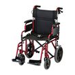 Nova Medical 19 Inches Lightweight Transport Chair-Red