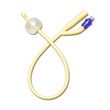 Medline Three-Way Silicone-Elastomer Coated Latex Foley Catheter - 30cc Balloon Capacity