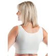 Wear Ease Post Surgery Compression Bra-White Back View