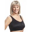 Wear Ease Grace Post Surgical Bra-Black Front View