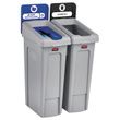 Rubbermaid Commercial Slim Jim Recycling Station Kit - RCP2007914
