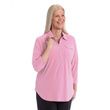Silverts Womens Zip-Front Top - Soft Pink
