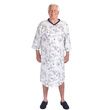  Silverts Poly-Cotton Hospital Gowns For Men - Navy/White