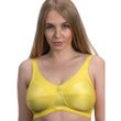 Almost U Style 1260 Lace Accent Bandeau Bra - Sunflower