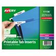 Avery Tabs Inserts For Hanging File Folders