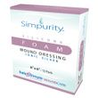  Safe N Simple Simpurity Foam Wound Dressing With Silver Silicone - 6" x 6"