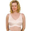 Trulife 297 Rose Full Support Embossed Softcup Mastectomy Bra-Nude Front View