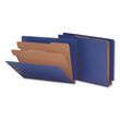 Universal Deluxe Six-Section Colored Pressboard End Tab Classification Folders