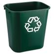 Rubbermaid Commercial Deskside Plastic Container for Paper Recycling