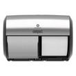 Georgia Pacific Professional Compact Coreless Side-by-Side Double Roll Tissue Dispenser - GPC56796A