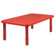  Childrens Factory Value Rectangle Table - Candy Apple Red